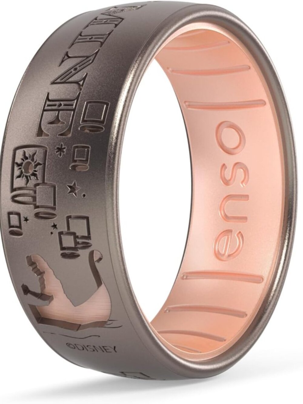Disney Tangled Dualtone Silicone Ring - Comfortable, Flexible, Stylish Jewelry